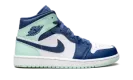 Air Jordan 1 Mid "Blue Mint" 554724 413