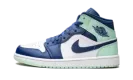 Air Jordan 1 Mid "Blue Mint" 554724 413