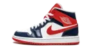 AIR JORDAN 1 MID WMNS "Patent Leather Navy / White / Red" DJ5984 400