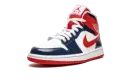 AIR JORDAN 1 MID WMNS "Patent Leather Navy / White / Red" DJ5984 400