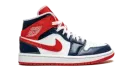 AIR JORDAN 1 MID WMNS "Patent Leather Navy / White / Red" DJ5984 400