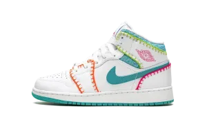 Jordan 1 Mid GS "Multi Knit" DM6218 100