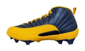 Air Jordan 12 Savage 3 PE Cleats "University of Michigan" FJ6219 407