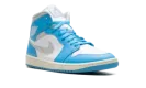 Jordan 1 Mid WMNS "Dark Powder Blue White Sail Neutral Grey" BQ6472 400