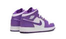 AIR JORDAN 1 MID GS "White / Purple Venom" DQ8423 511