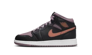Air Jordan Retro 1 Mid SE GS "Black Sky J Mauve" FB9909 008