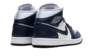 Jordan 1 Mid WMNS "Football Grey White Midnight Navy" FZ8777 044