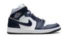 Jordan 1 Mid WMNS "Football Grey White Midnight Navy" FZ8777 044