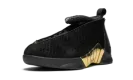 Air Jordan 15 Retro DB GS "BLACK WHITE - METALLIC GOLD"