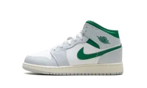 Jordan 1 Mid GS "White Pure Platinum Pine Green" DQ8423 142