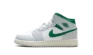 Jordan 1 Mid GS "White Pure Platinum Pine Green" DQ8423 142