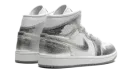 Air Jordan 1 Mid SE WMNS "Metallic Silver" FN5031 100