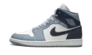 AIR JORDAN 1 MID WMNS "Two-Tone Blue" BQ6472 140