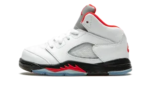 Air Jordan 5 Retro TD "Fire Red Silver Tongue 2020" 440890 102