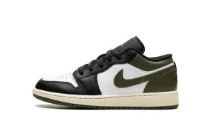 Jordan 1 Low GS "Black Toe Medium Olive" 553560 092