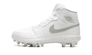 Jordan 1 Mid TD Cleat "White Grey Fog" FJ6805 101