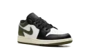 Jordan 1 Low GS "Black Toe Medium Olive" 553560 092