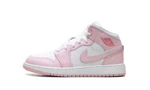 Jordan 1 Mid GS "Pink Foam Fire Red" DQ8423 608