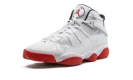 Jordan 6 Rings "White / University Red"
