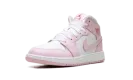 Jordan 1 Mid GS "Pink Foam Fire Red" DQ8423 608