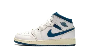 Air Jordan 1 Mid SE GS "INDUSTRIAL BLUE" FN7432 141