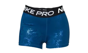 Pro Dri-fit Mid Rise 3 Inch Printed Shorts WMNS "VALERIAN BLUE/BLACK"