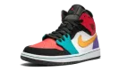 Air Jordan 1 Mid "Multicolor" 554724 125