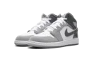 Jordan 1 Mid GS "White Medium Cool Grey"