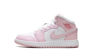 Jordan 1 Mid GS "Pink Foam Fire Red"