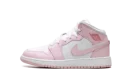Jordan 1 Mid GS "Pink Foam Fire Red"