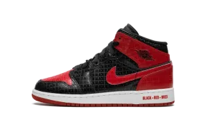 Air Jordan 1 Mid GS "Bred Text" DM9650 001