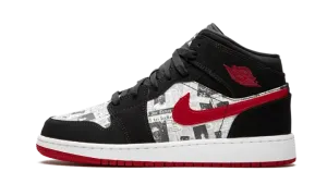 Air Jordan 1 MID SE GS "Newspaper" BQ6931 061