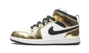 AIR JORDAN 1 MID SE PS "Metallic Gold"