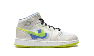 Air Jordan 1 Mid SE GS "Warped Swoosh'" DV1314 017