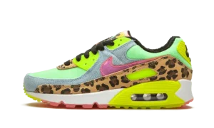 W Air Max 90 LX "Denim Leopard Print"