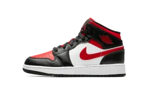 Air Jordan 1 Mid GS "Alternate Bred Toe" 554725 079