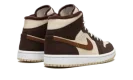 AIR JORDAN 1 MID SE WMNS "Brown Basalt Fleece"
