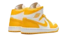 JORDAN 1 MID WMNS "White / University Gold"