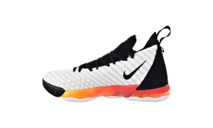 Lebron XVI GS "White/Laser Orange"