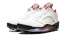 Air Jordan 5 Low Golf "Fire Red - Silver Tongue"