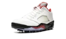 Air Jordan 5 Low Golf "Fire Red - Silver Tongue"