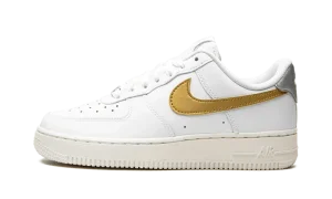 AIR FORCE 1 MNS WMNS "White / Gold / Silver"