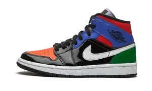 AIR JORDAN 1 MID SE WMNS "Multicolor Patent" CV5276 001
