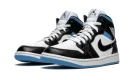 AIR JORDAN 1 MID WMNS "Black / White / University Blue"