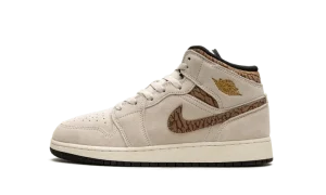 Jordan 1 Mid SE GS "Brown Elephant"