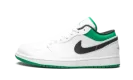 Air Jordan 1 Low "White / Lucky Green" 553558 129