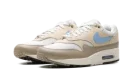 Air Max 1 Essential "Light Bone Psychic Blue"