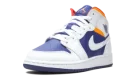 Air Jordan 1 Mid GS "White Deep Royal Blue"