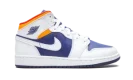Air Jordan 1 Mid GS "White Deep Royal Blue"