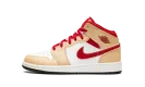 Air Jordan 1 Mid GS "Beige / Red" 554725 201
